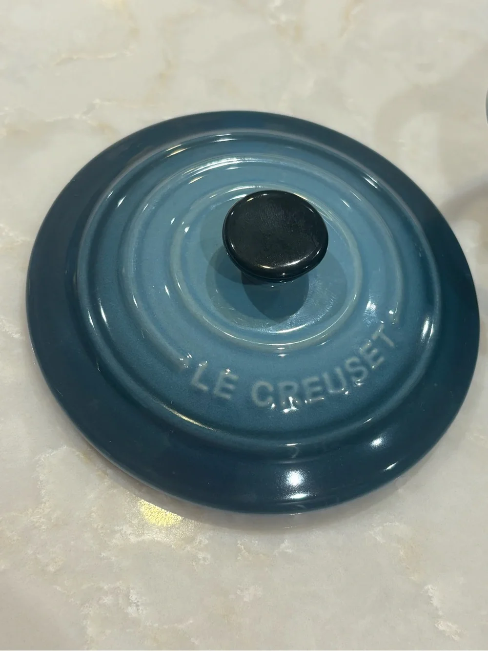 NWT Le Creuset Marine Blue Mini Round cocotte -10cm
